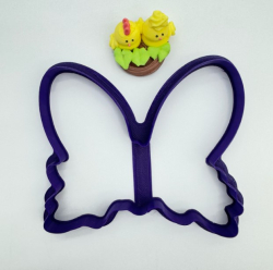 Изображение Вырубка Ушки кролика с цветочками ТМ Лавка Кондитера, 9 см